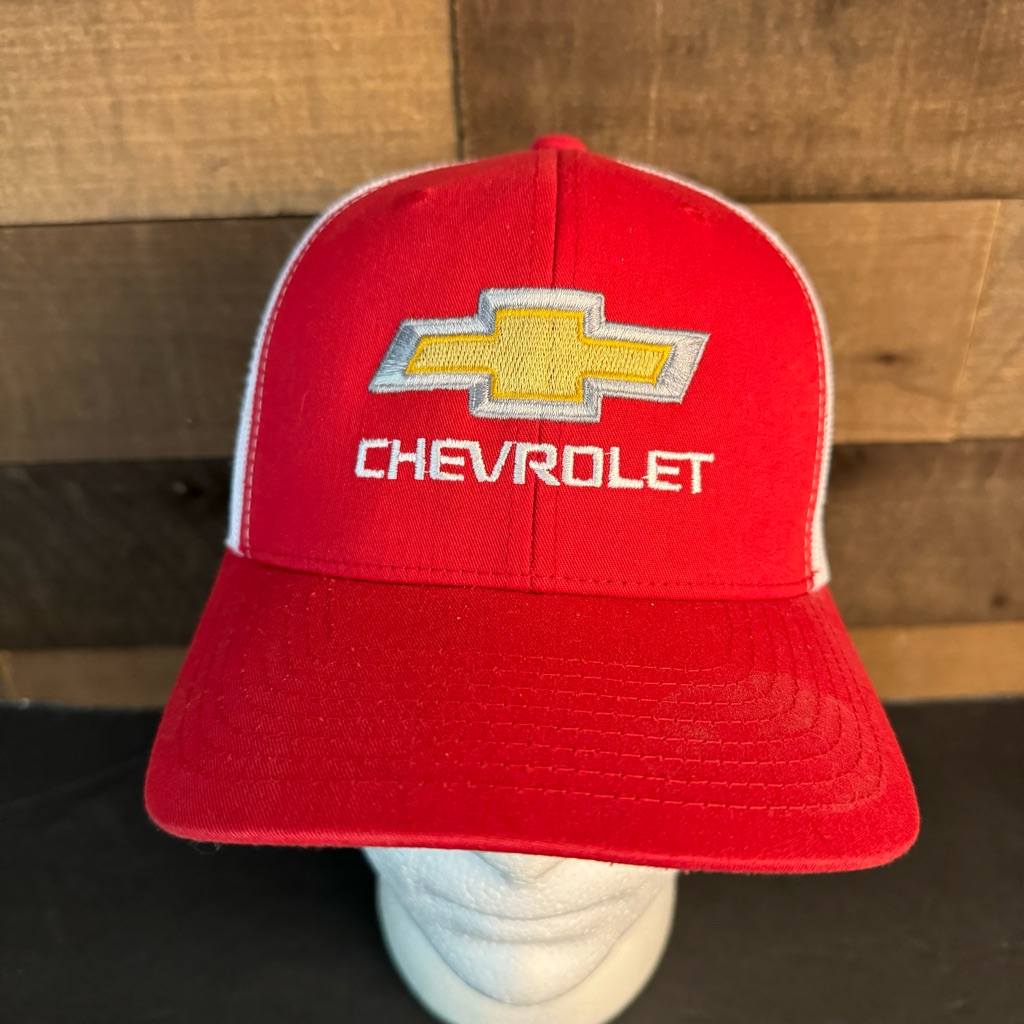 Chevrolet Hat Chevy Vintage Trucker Hat Bow Tie Patch On Yupoong 6006 Snapback